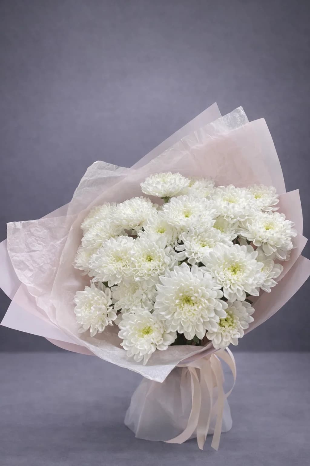 Белоснежные хризантемы